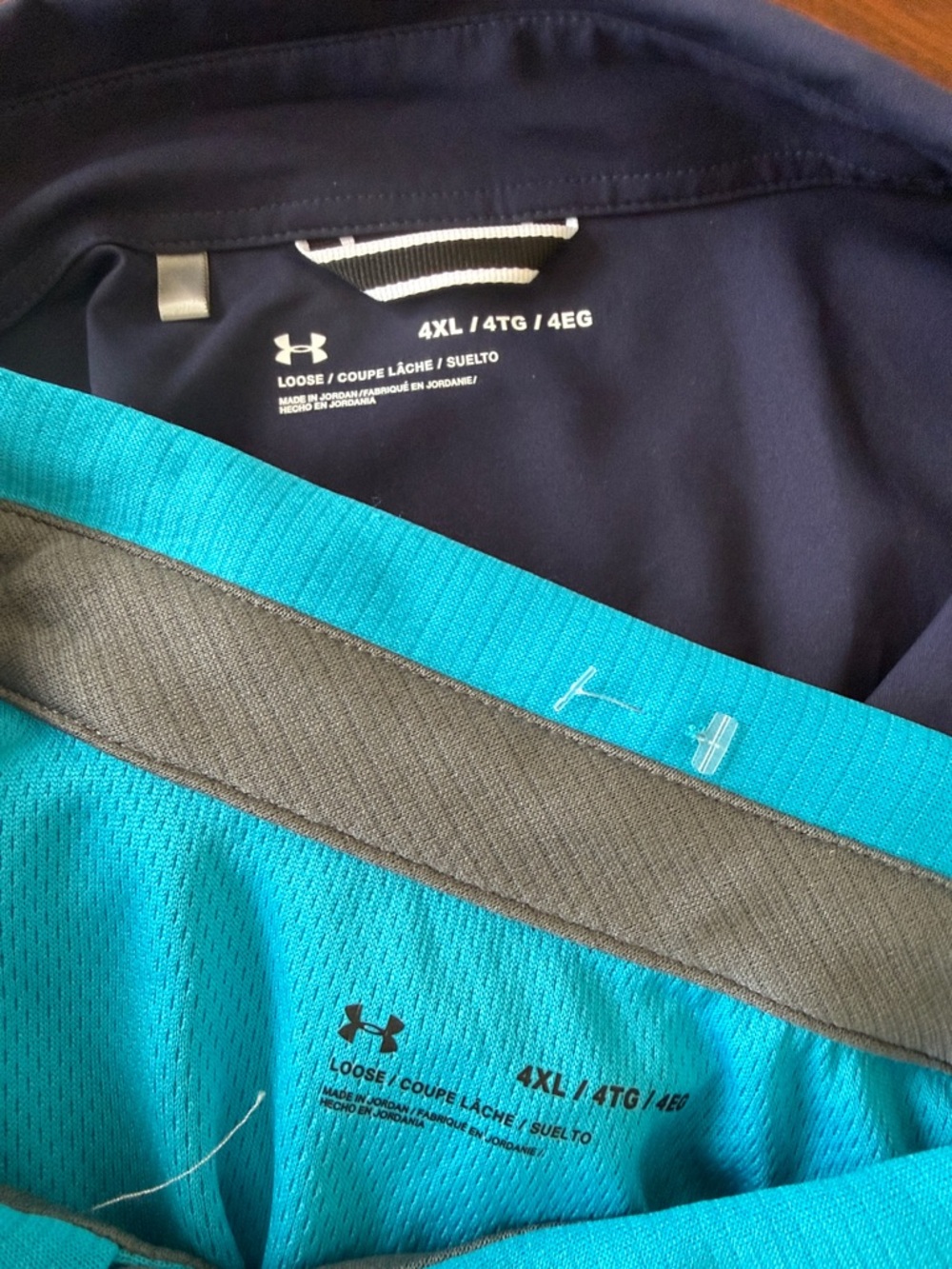 Under Armour Men’s Performance Tech Golf & Motivator Polo - Turquoise & Navy - Picture 8 of 8